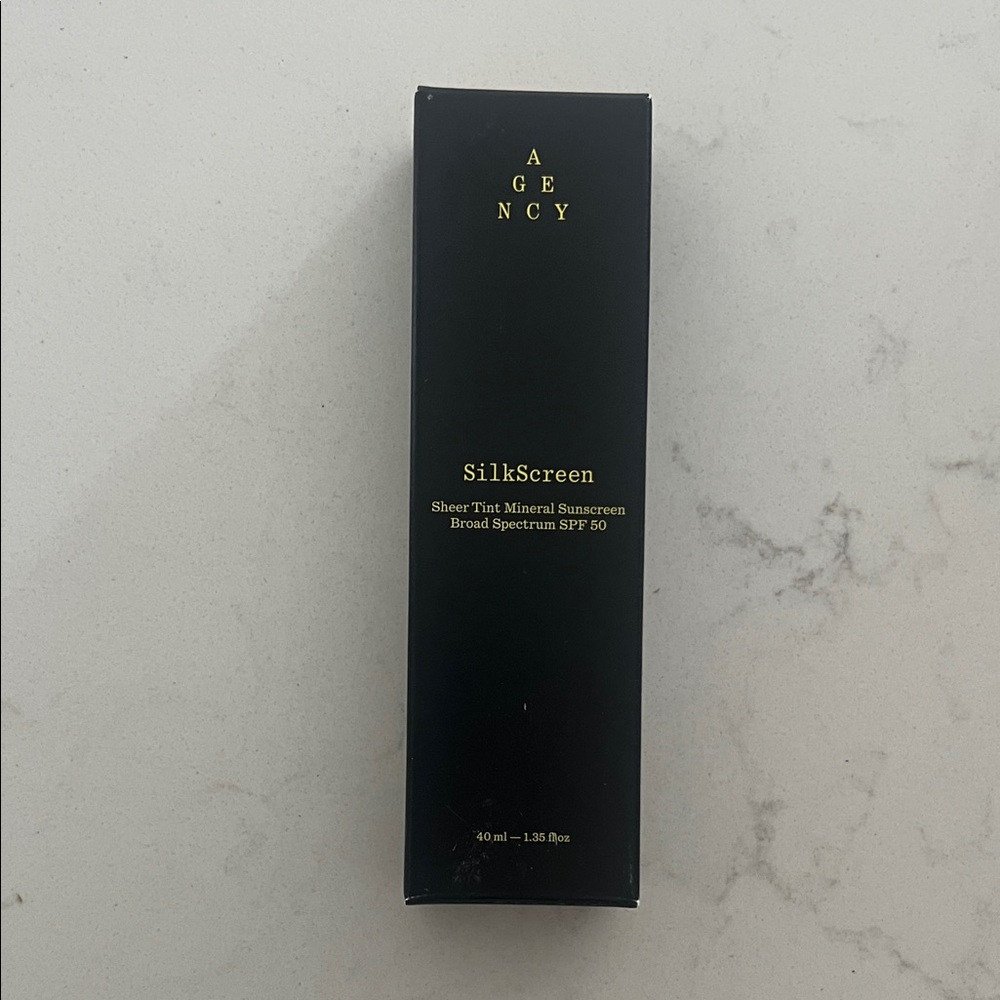Agency Silkscreen Sheer Tint Mineral Sunscreen medium deep